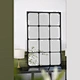 big mirror for wall,large wall mirror of Modern Industrial Geometric Long Mirror above entryway table